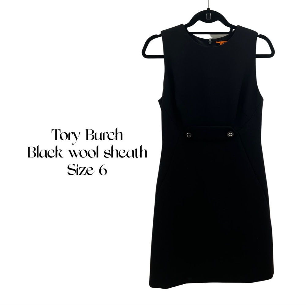 Tory Burch Black Sheath Dress size 6